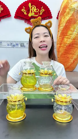 Đèn dầu lưu ly hoa sen đẹp quá xá đẹp luôn #xuhuong #dendau #dendauhoasen #dendauluuly 