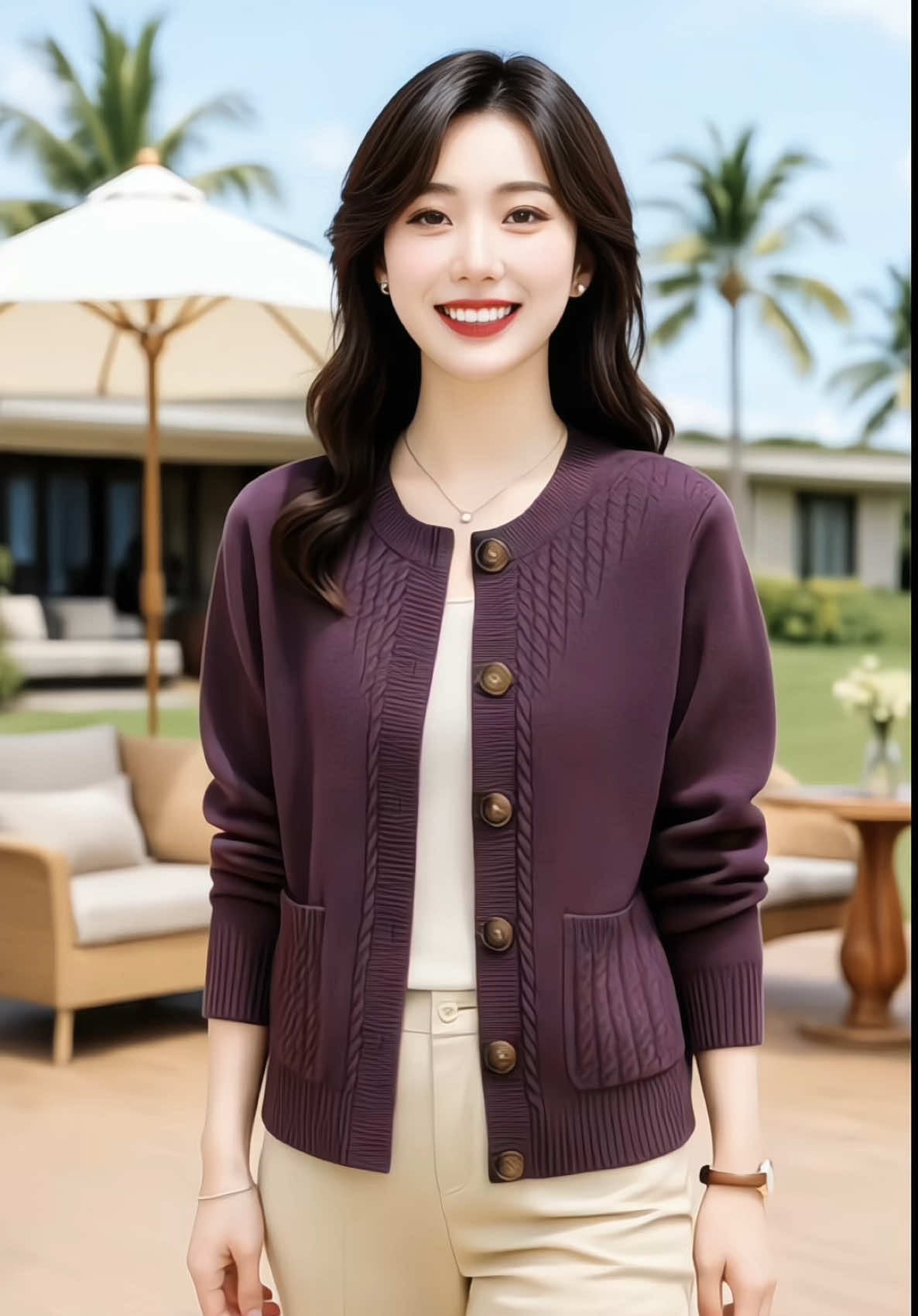 “Chiếc áo len khiến outfit nào cũng auto sang 💫” #AoKhoacLen #xuhuong #ThoiTrangThuDong #GuThoiTrang #PhongCachHanQuoc   @Khánh Ngân Store  @Khánh Ngân Store  @Khánh Ngân Store 