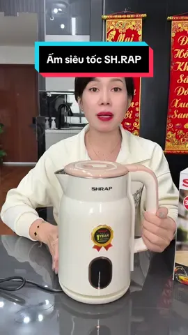 Ấm siêu tốc SH.RAP Đun Siêu Tốc, Dung Tích 2.0L Công suất 1500W Có Tự Ngắt Khi Sôi An Toàn, Tiện Lợi bình #Cindythuytichcuc #amsieutoc #amsieutocshrap 