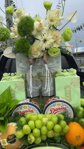 1 chiếc lễ dạm ngõ tone xanh trắng nhẹ nhàng 😊😊#Hoatraptruclinh #mtlwedding #mamquacuoihoi #damngo 