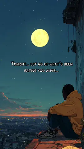 Sometimes the healing starts in moments just like this… quiet night, cool air, and a moon bright enough to remind you that life keeps going. Forgive yourself for the things you didn’t know… for the choices you made while hurting… for the weight you tried to carry alone. You’re still here. And that means you’re still becoming. #DMoEnergy  #AnimeAesthetic  #ForgiveYourself  #NightThoughts  #HealingJourney