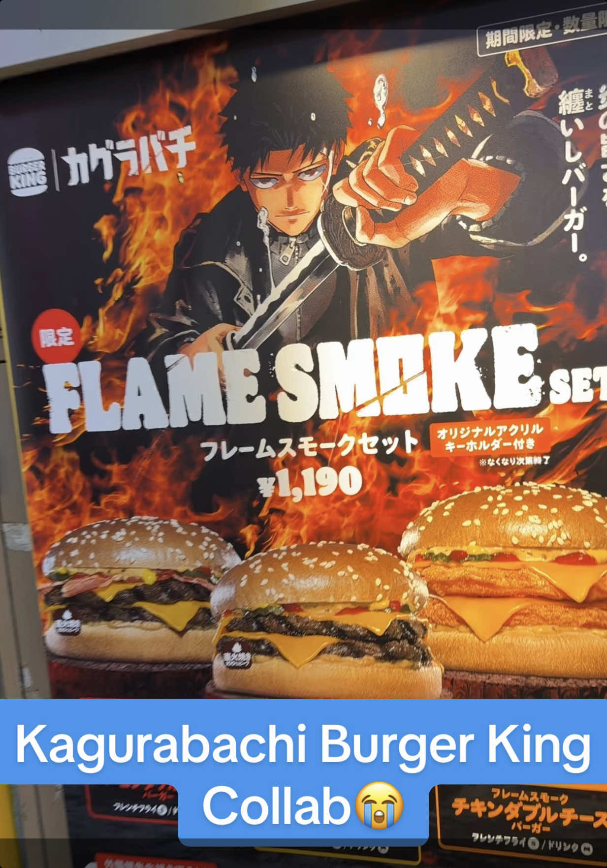 Went to Burger King for the Kagurabachi meal and acrylic😭 #Kagurabachi #burgerking #kagurabachimanga #Kagurabachianime #tacoflacko 
