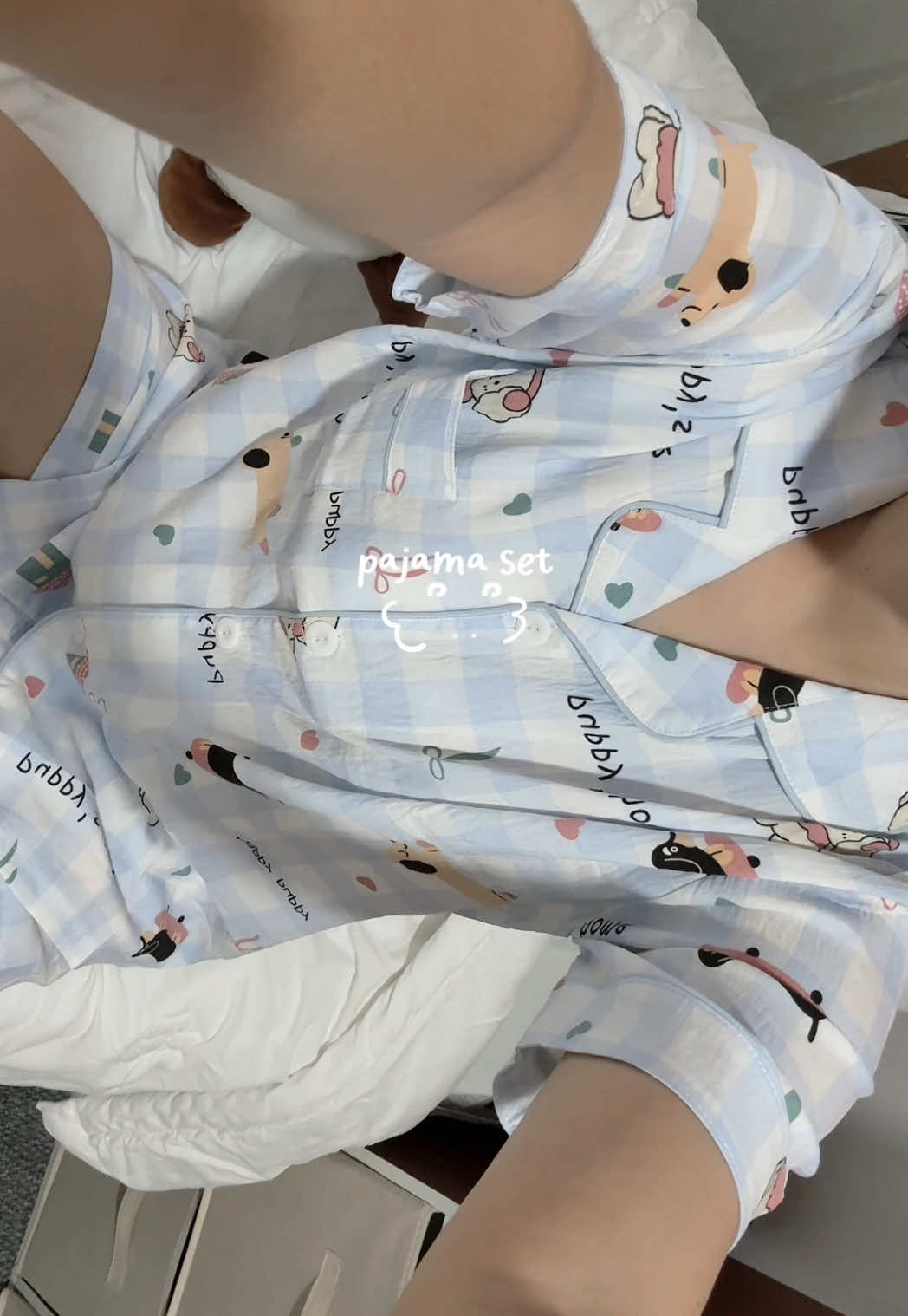 aghh the cutesttt!🥹 #cutepajamas #pajamaset #sleepwear 