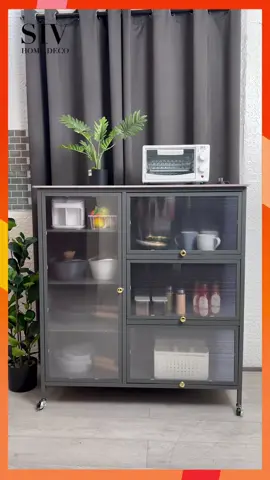 SIV Metal Display Cabinet With Transparent Door#goodthings #usefulthings #organization #storagehacks #foryou 