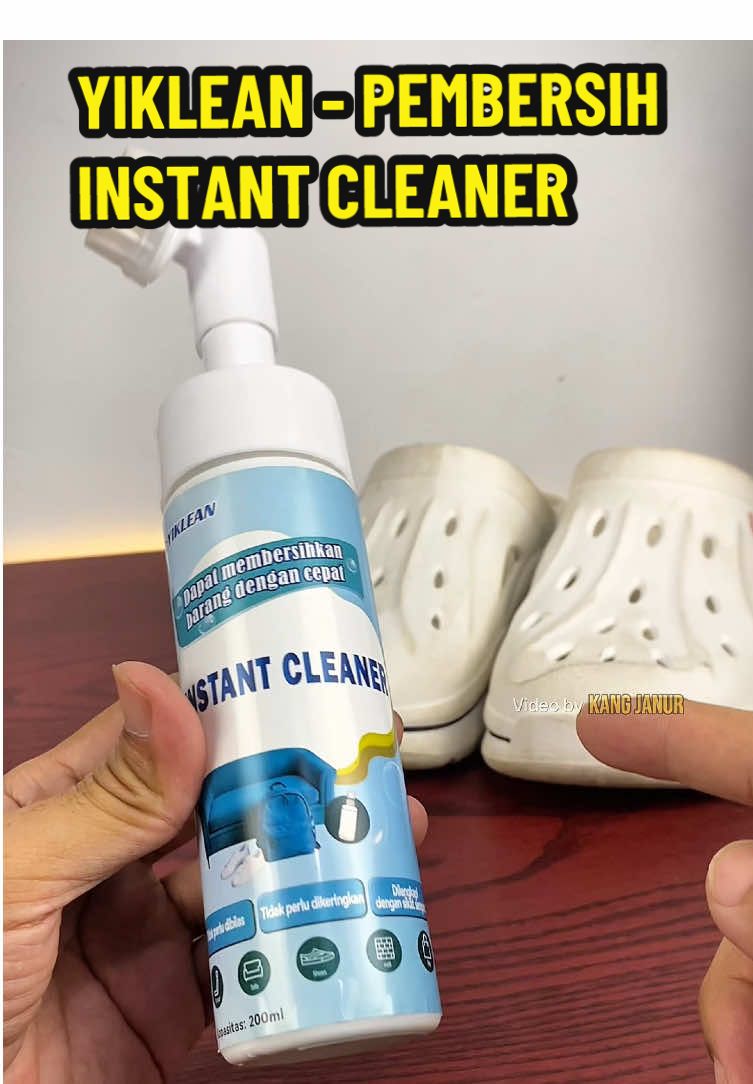 Yiklean - instant cleaner ini praktis banget buat bersihkan sepatu tanpa air. Bisa juga buat tas, sofa, tembok dan benda-benda kotor lainnya.  #PembersihSepatuTanpaDicuci  #YikleanPembersihSepatu  #InstantCleanerFoam  #PembersihSepatuPraktis  #PromoGuncang1111 