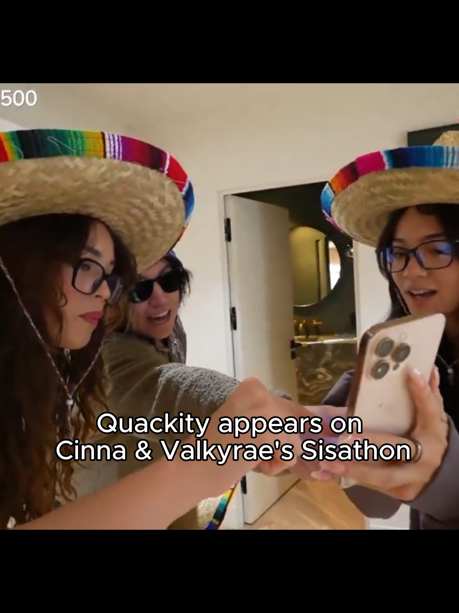 Quackity appears on Cinna & Valkyrae's Sisathon #cinna #valkyrae #fyp #xcyzba #twitch