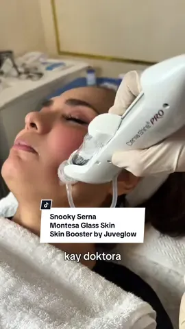 Snooky Serna is back for her next Montesa Glass Skin session 💫 The Juveglow Skin Booster is her trusted treatment for that youthful glowing look #juveglow #skinbooster #glassskin #glowyskin #wrinkles 
