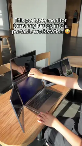 Our portable monitor can turn your laptop into a portable workstation in seconds 🙂‍↕️ #Tech #TechGadgets #newtech #monitor #wfh #coolfinds #coolgadgets #Tech #amazonfinds #unboxing #asmr
