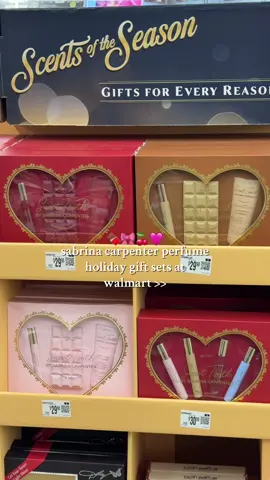 sabrina carpenter perfume holiday gift sets are here 🍫 found them at walmart & they make the perfect gift for her !! #sabrinacarpenter #sabrinacarpenterperfume #walmart #walmartfinds #christmasgiftideas 
