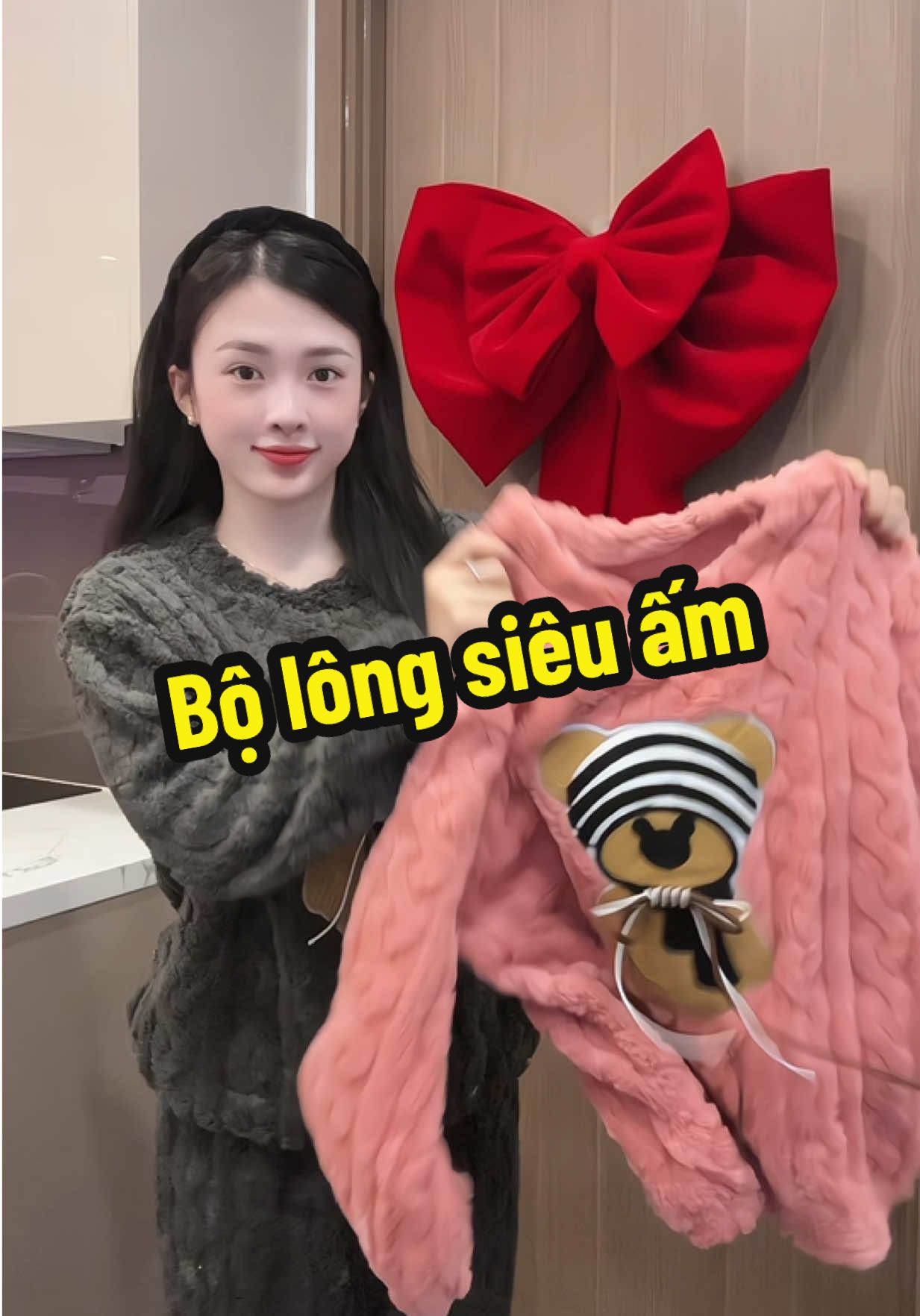 B01 Bộ Ngủ Lông Cún Con Xoắn#landaulamvo 