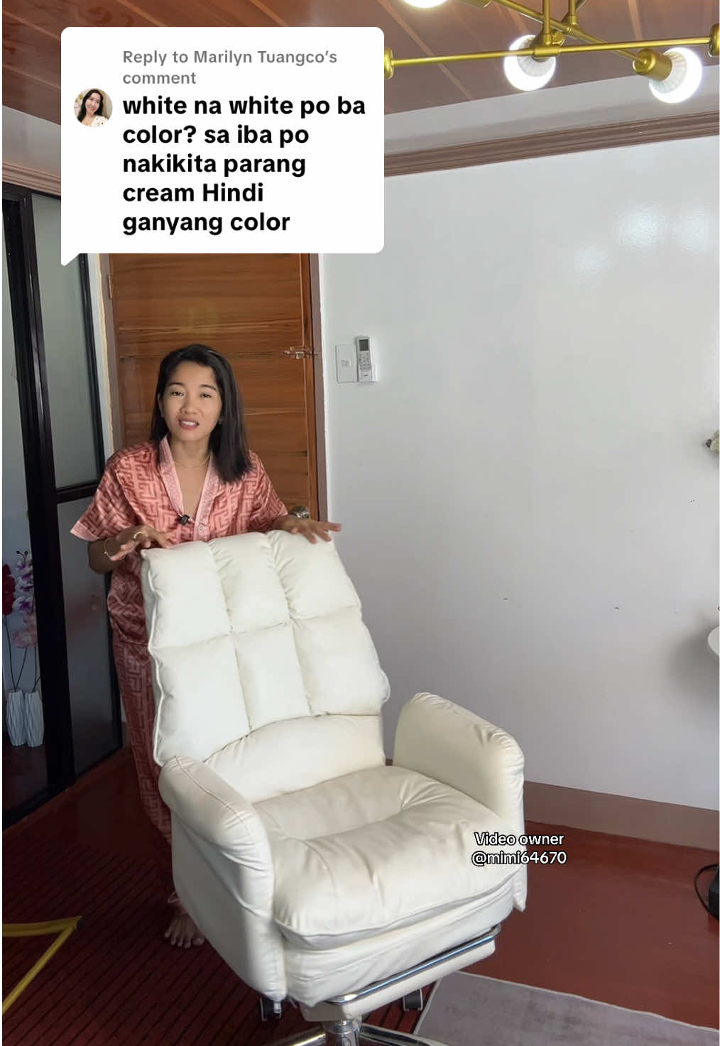 Replying to @Marilyn Tuangco  ito tlga ang nasa basket ko mam #bosschair #studychair #officechair #gamingchair #fyp 