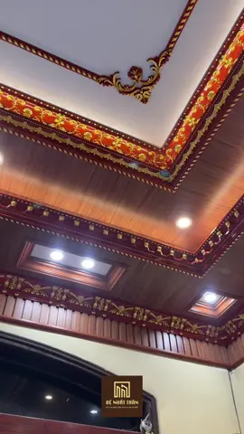 Trần nhựa Nano Tân cổ Điển mẫu mới cho các bác muốn thay đổi không gian nhà mình #denhattran #phaochipu #trannhuanano #nhuanano 