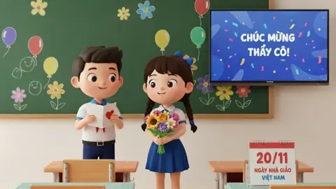 Video AI tạo ra nhằm tri ân tất cả các Thầy Cô nhân ngày 20/11