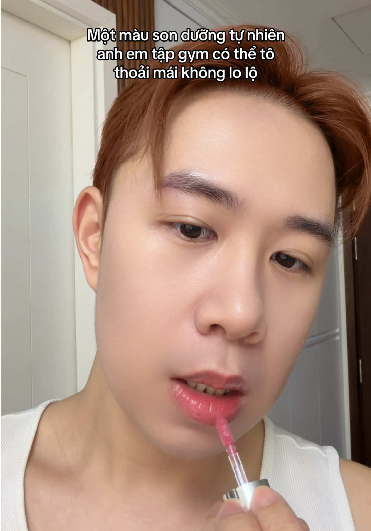 Nay đi tập gym tô chút son hồng cho yêu đời nhỉ :)) Son Lip Glow Serum màu G115 của Carslan nha #tiptoptoson 