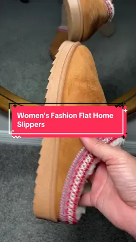 Women's Fashion Flat Home Slippers #TikTokShopCreatorPicks #tiktokshopblackfriday #tiktokshopcybermonday #blackfridaydeals #spotlightfinds 