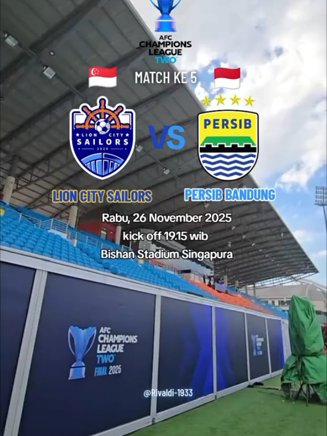 Bobotoh Singapura gasken birukan  Bishan stadium  🔥💙