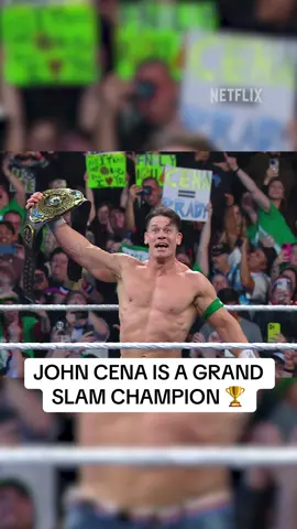 AND NEW! JOHN CENA IS THE INTERCONTINENTAL CHAMPION COMPLETING THE GRAND SLAM 🐐 #WWEonNetflix #RAWonNetflix #WWE #Wrestling 