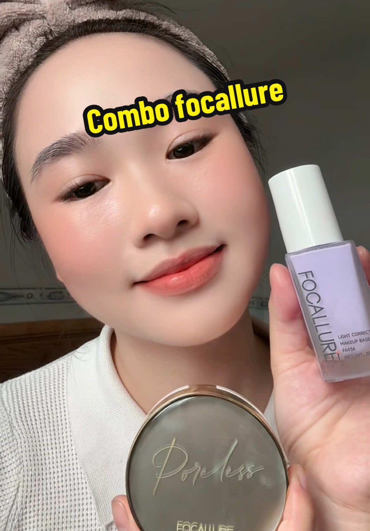 Bà nào thích tự nhiên, mỏng nhẹ thì quất combo này nè #focallure #kemnenfocallure #kemlotfocallure #cushionfocallure #cushion 