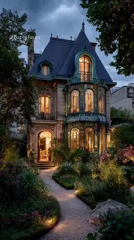 POV: You hear the piano playing and the melody starts spelling your name, claim it 🌟 A Victorian mansion glowing from within, surrounded by lush overgrown gardens. The path leading to the entrance glimmers under soft golden lights as the faint piano melody echoes in the distance. Feels mysterious yet elegant, like a dream caught between time and memory.  By @batyaFeuer #AI #pov #hauntedhouse #cinematicreel #aestheticvibes   