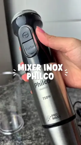 🥤 Potência e praticidade na sua cozinha! O Mixer Inox Philco mistura, tritura e prepara tudo rapidinho. 📎 Confere o link nos comentários 👇🏻  #achadinho #fyp #mixer #philco 
