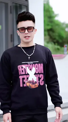 Áo Sweater Car nỉ bông Monster