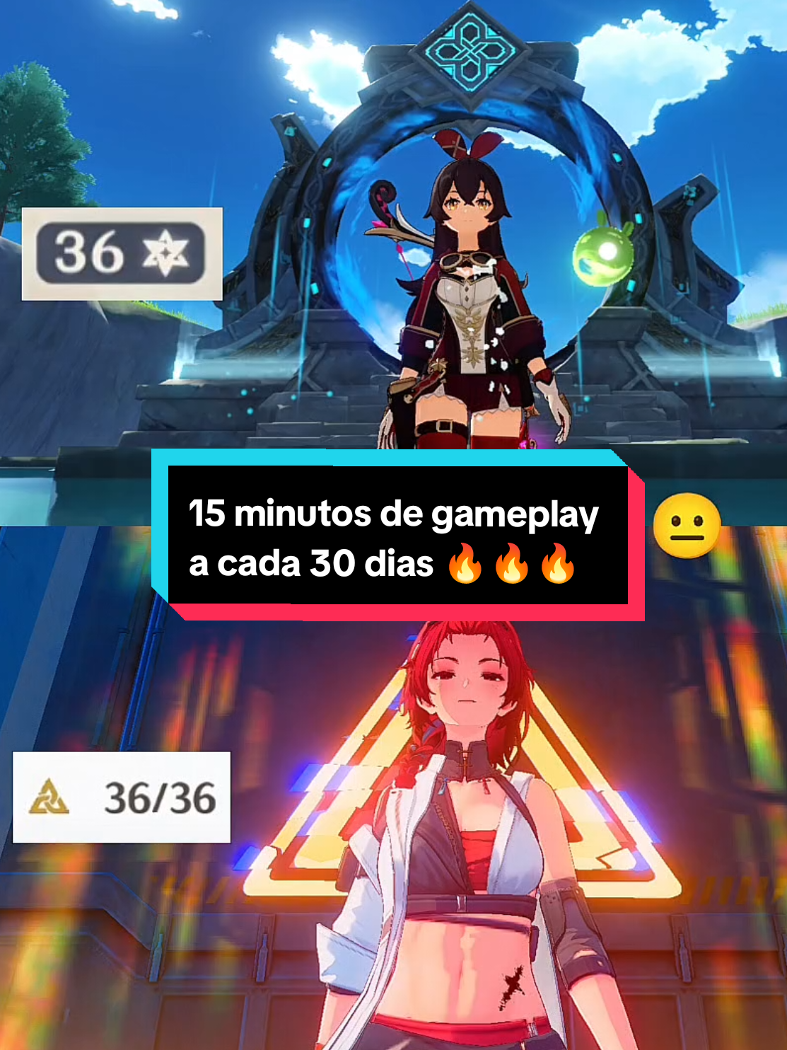 30 dias esperando pra jogar 15 minutos 🔥🔥🔥 . . . #wuwa #genshin #abyss #tower #kurogames 