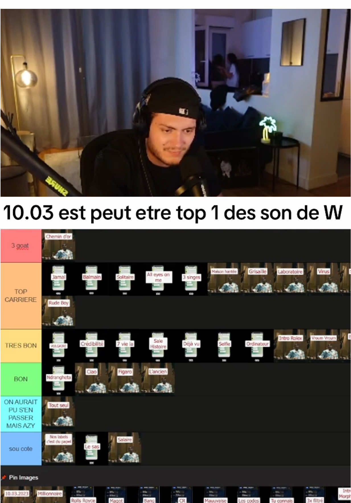 Top 3 sur et pas 3eme … 🔱 #djmilane #werenoi #clipsdetwitch #rapfr 