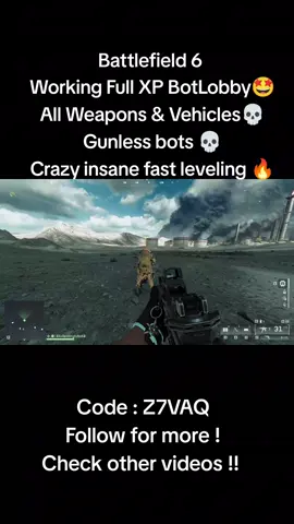 Guys this one is not patched so far , right now time is 3:15 AM Nov 11th Europe time , and I just recorded this video right now as it's working so far , all weapons all vehicles, everything is cooking fine 🔥🔥💀 #battlefield #botlobby #xpfarm #battlefield6 #cod 