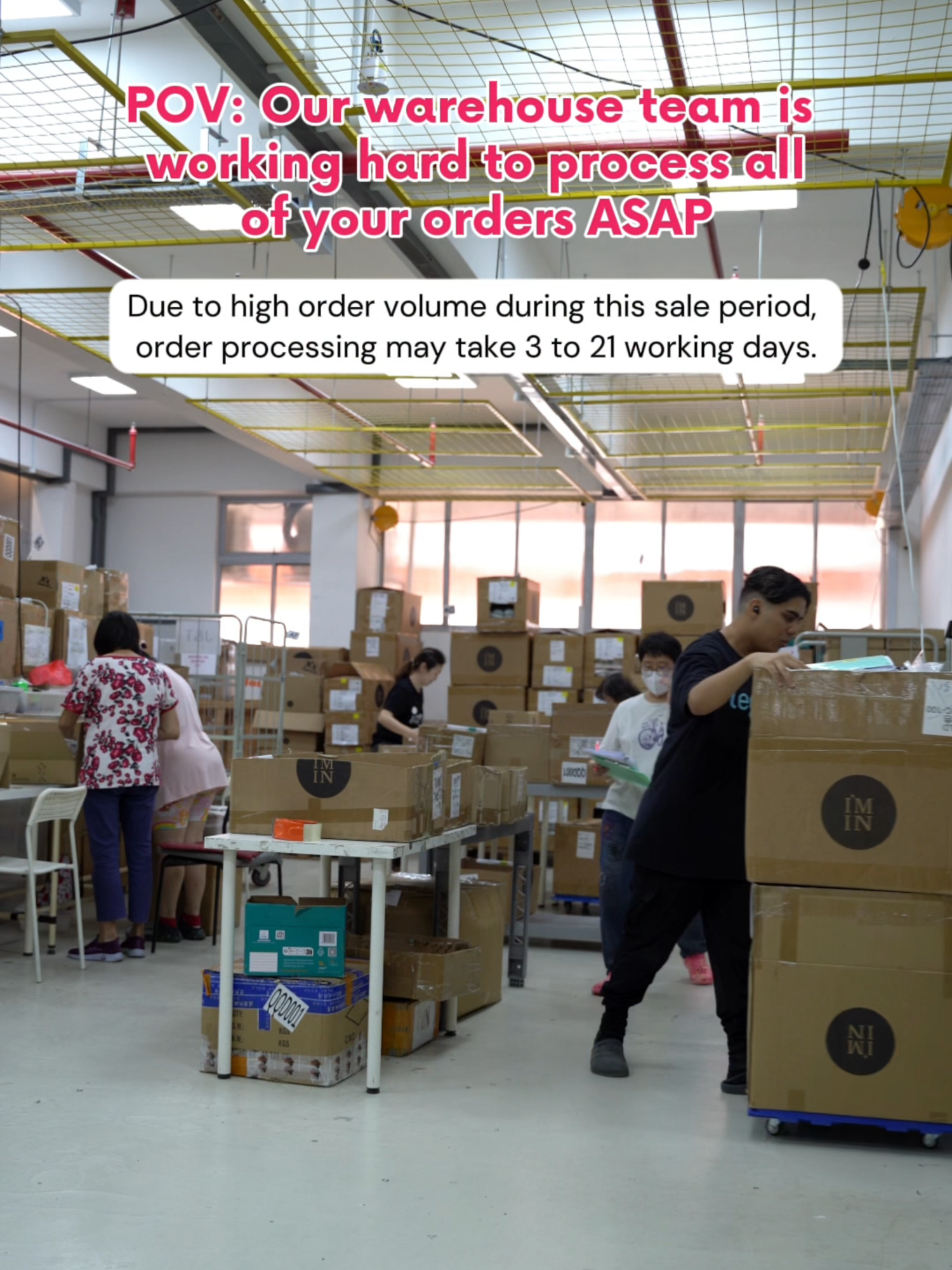 We are currently in the midst of processing your orders! Please allow a little extra time for delivery during this busy season — we promise it will be worth the wait! #IMINXX #iminxxfam #teamiminxx #singapore