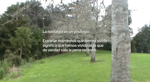 La nostalgia es un privilegio.     video original -> @* 
