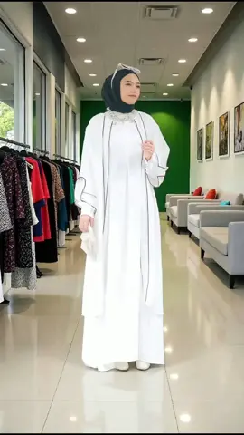 Gamis abaya Wanita Muslim - Lori Abaya Set 2in1 Elegant - Abaya Turki Crinkle Mewah Hitam Putih Collection Dress Umroh -Dress Kondangan #gamis #abaya #dress #muslimah #ootdfashion 