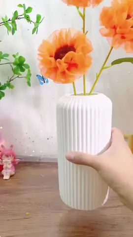 Hoa hướng dương màu cam mê quá #toptrending #toptrend #hoa #lamhoa #meohay 