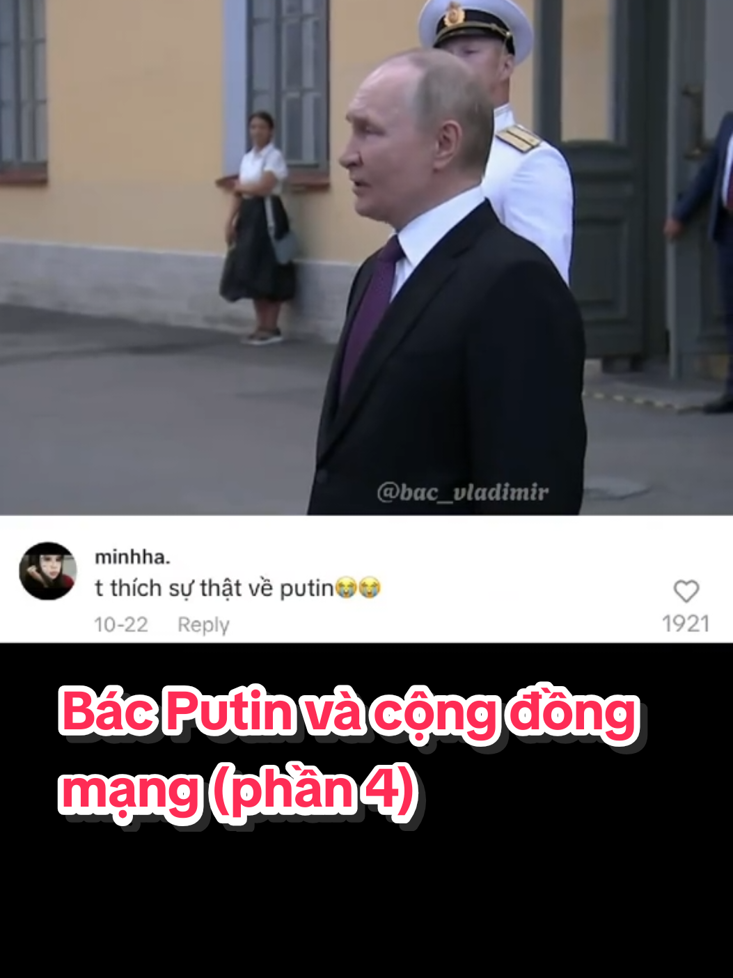 Bác Putin và cộng đồng mạng (phần 4)  #bacvladimir #vladimirputin #fyp #foryoupage #putin 