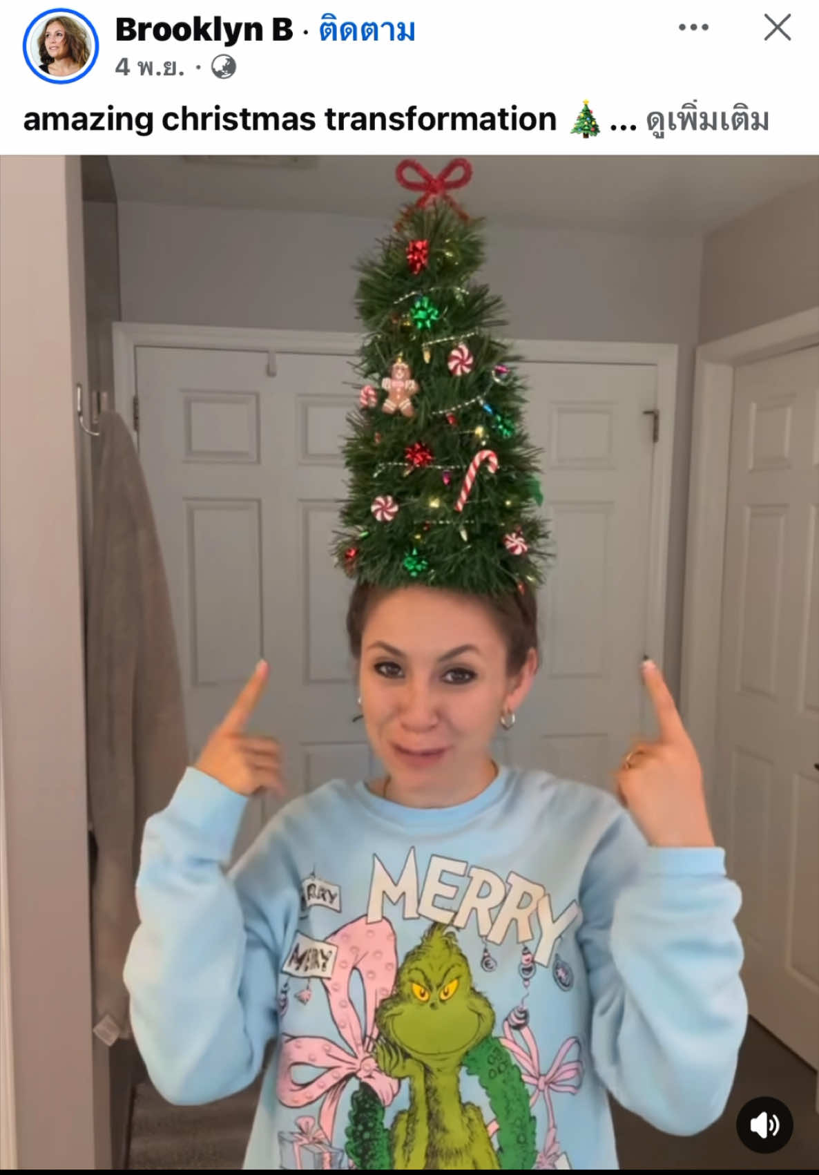 Amazing Christmas tree hair 🎄🌲🧑‍🎄#น่ารักมาก #ทรงผม #คริสต์มาส #christmas FB: Brooklyn B