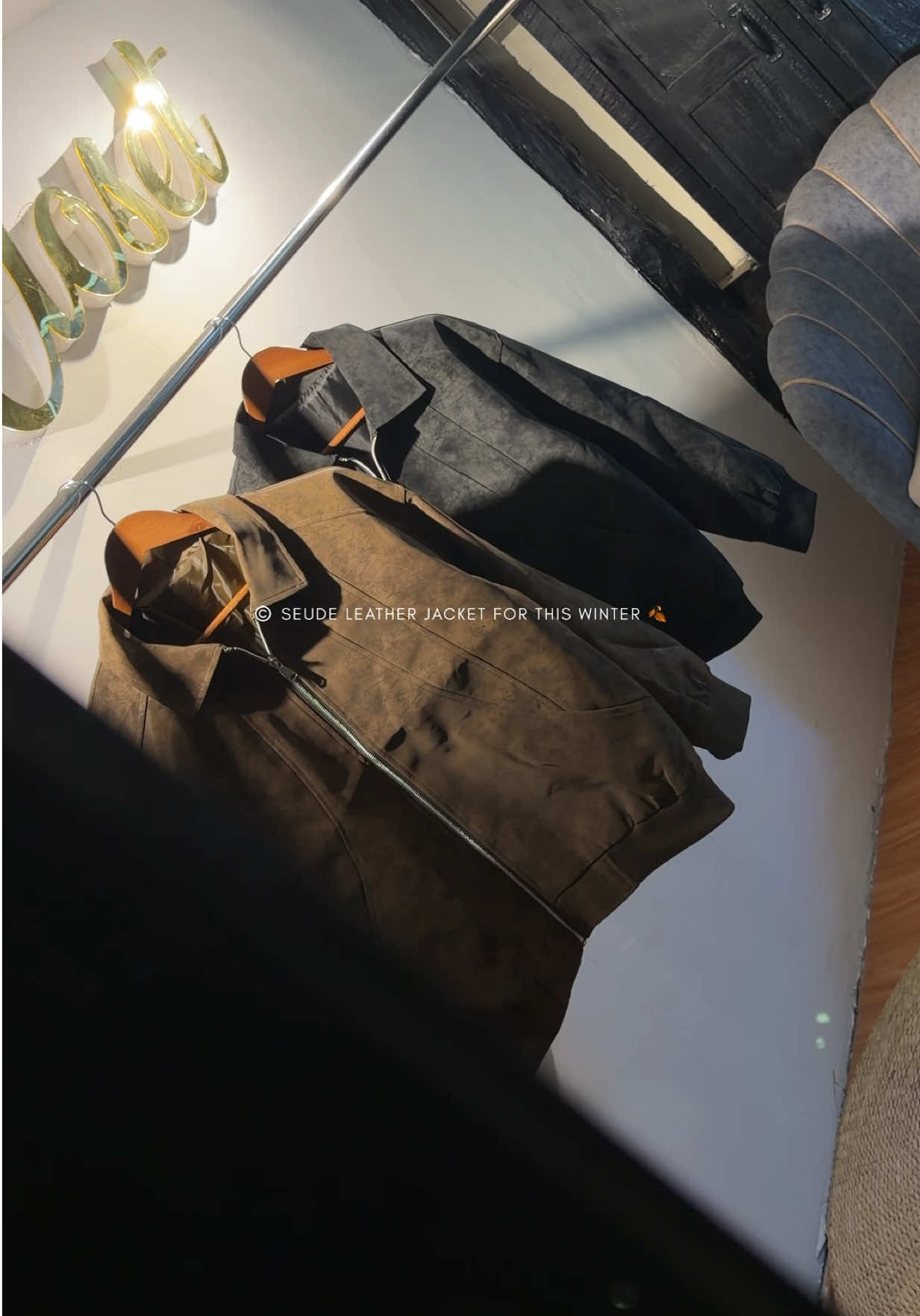 Seude Leather Jacket  Size-L,XL,2XL #skcloset #skcloseturlabari #seudeleatherjacket #leatherjacket #leatherjacketoutfit 