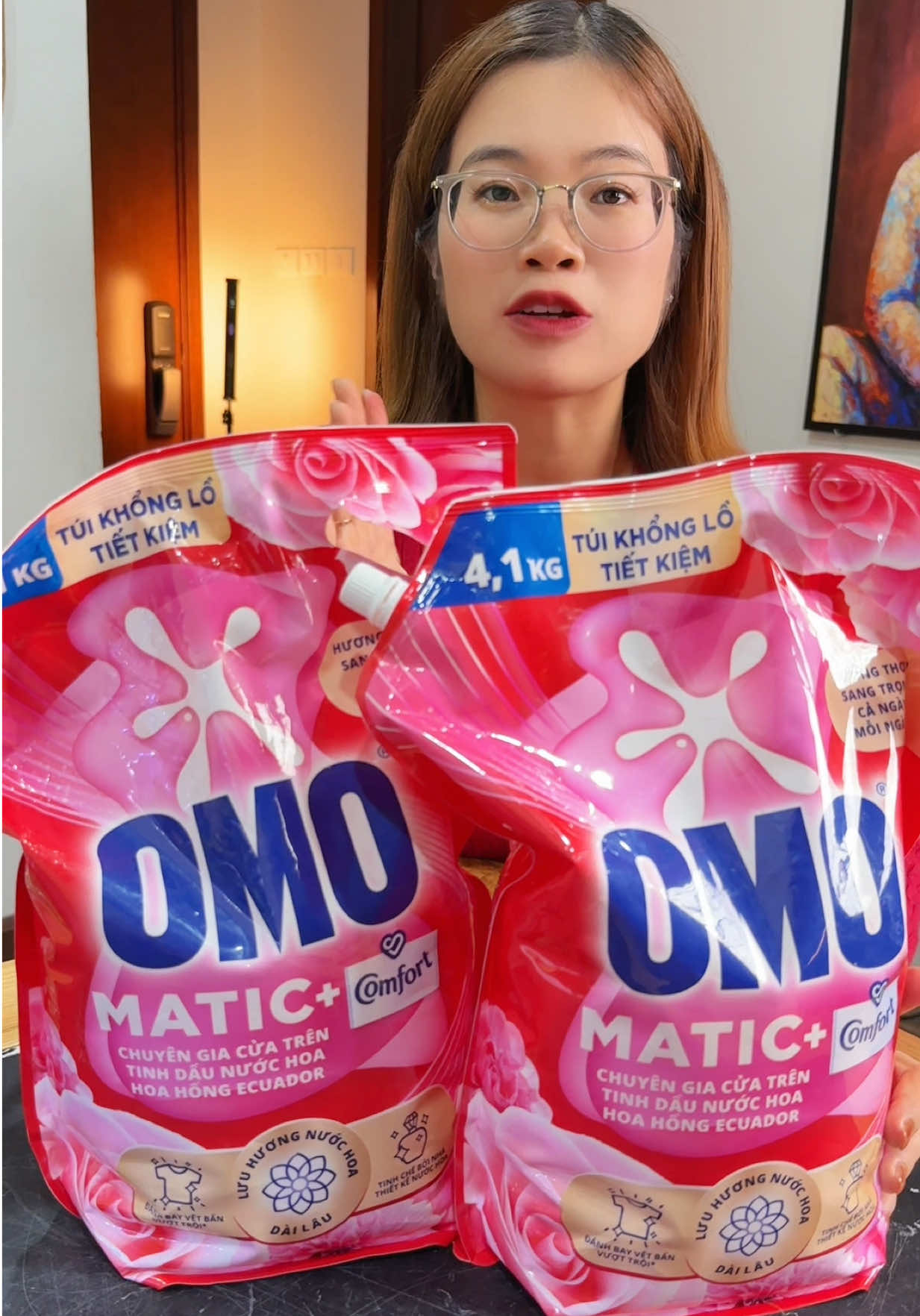 Combo 2 túi nước giặt Omo #kimthanhday #nuocgiatomo #xuhuong 