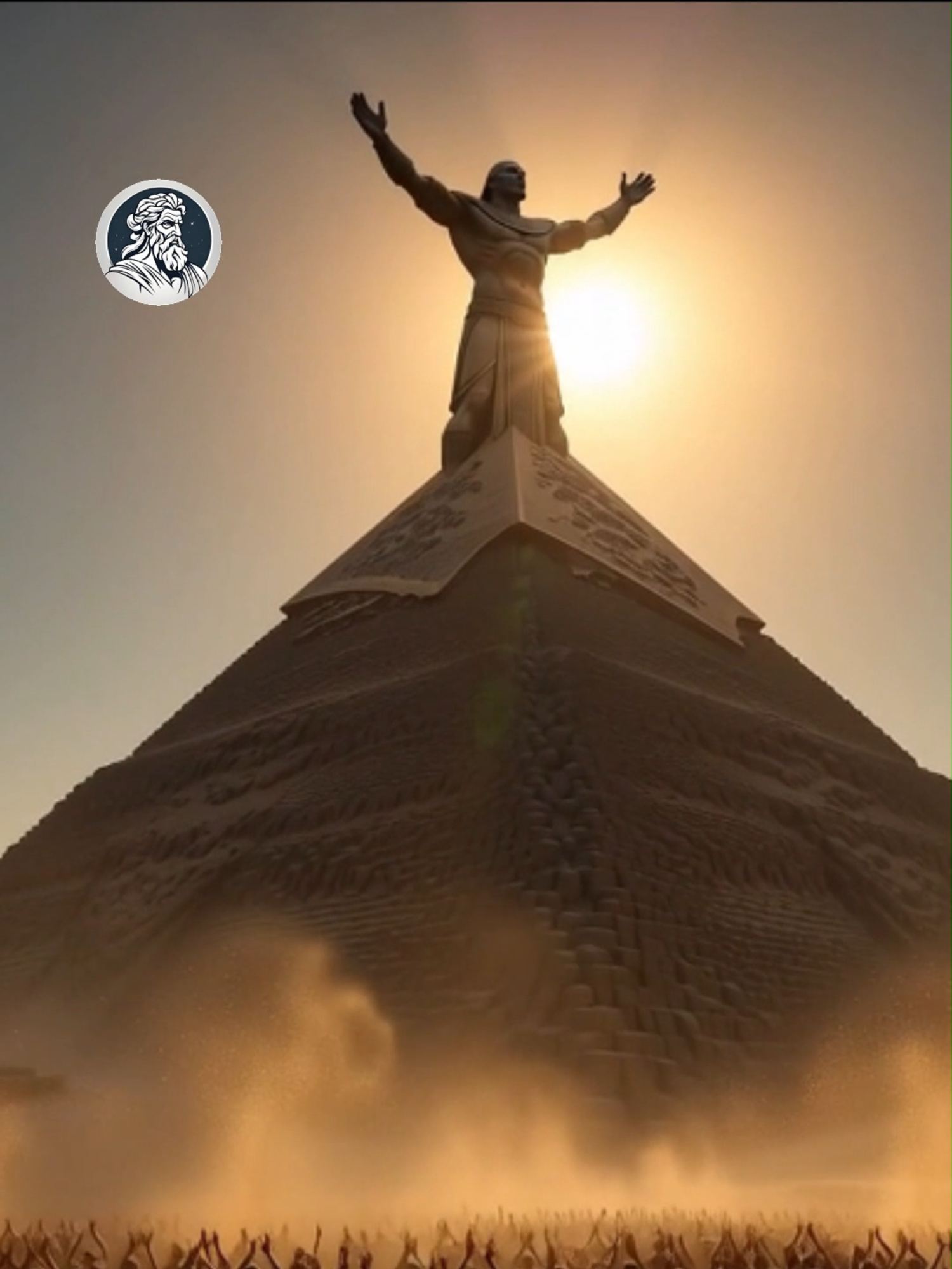 HOW THE PYRAMIDS WERE MADE #cadamitologia #fyp #ai #giants #egypt #desert #pyramids #alien