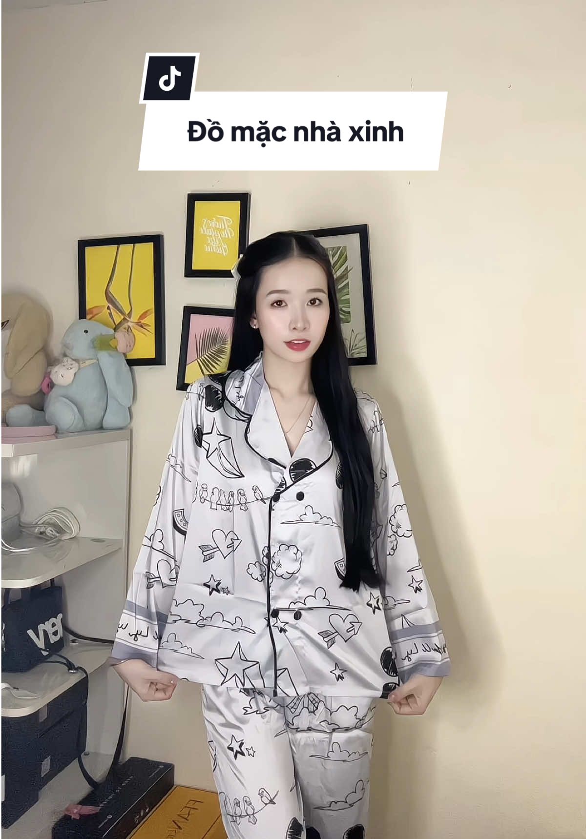 Đồ mặc nhà xinh#reviewquanao #domacnha #pyjama #dodep #goclamdep 