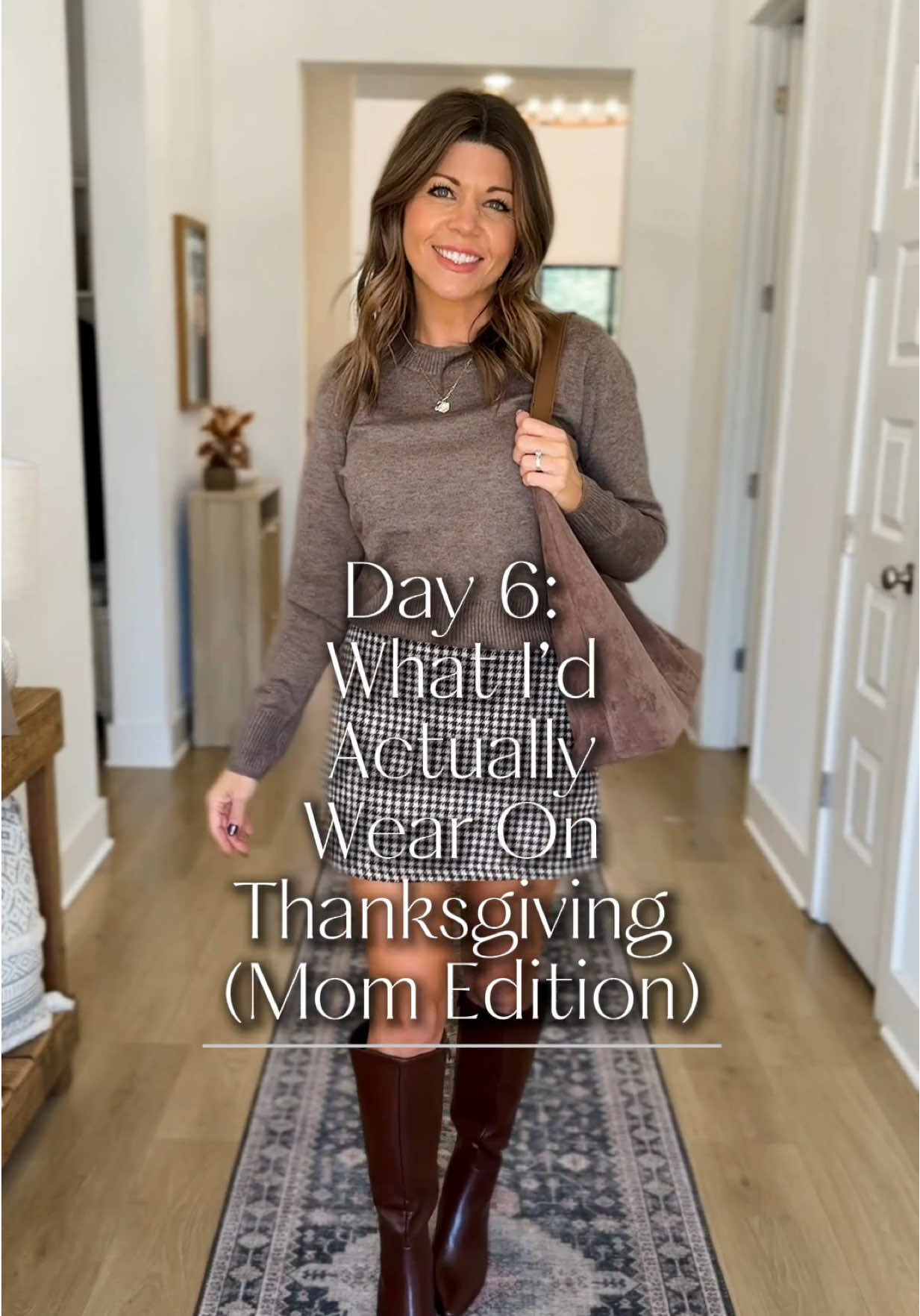 If you want something a little more dressed up for Thanksgiving but still easy to move in, this is it. Sweater, skirt, tall boots — done.  My boots are on sale for under $47!! They are incredibly comfortable!  SHOP this post on my LTK (link in bio!) #ltkstyletip #ltkpetite #ltkseasonal #thanksgivingoutfits #outfitinspo  
