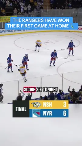 And they gave the MSG crowd SIX goals 🚨 #NHL #hockey #NewYorkRangers #Rangers #hockeytiktoks 