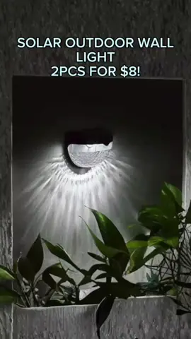 Solar Outdoor Wall Light - INSTOCK! 2PCS For $8! Illuminate your outdoor spaces with these eco-friendly solar-powered wall lights. Automatically charges during the day and lights up at night, perfect for pathways, gardens, and patios. Size: 9cm x 5.5cm Capacity: 2 lights per pack Colours available: Black, White FREE DELIVERY NATIONWIDE for purchases of $30 and above from us. Message us at +673 8623969 to get yours now! ✉