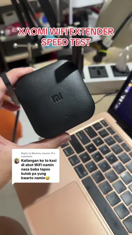 Replying to @Mommy Jessss 𝜗ৎ internet speed test using Xaomi Wifi Extender