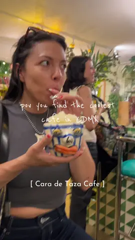📍Cara de Taza Cafe ☕️ #mexicocity #coffeeshop #aestheticcafe #cdmx #mexicocitytravel  