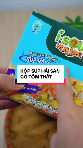 HỘP SÚP HẢI SẢN CÓ TÔM THẬT TIỆN LỢI #xuhuong #canhanlienisoup #supanlien #isouphuups #huups 