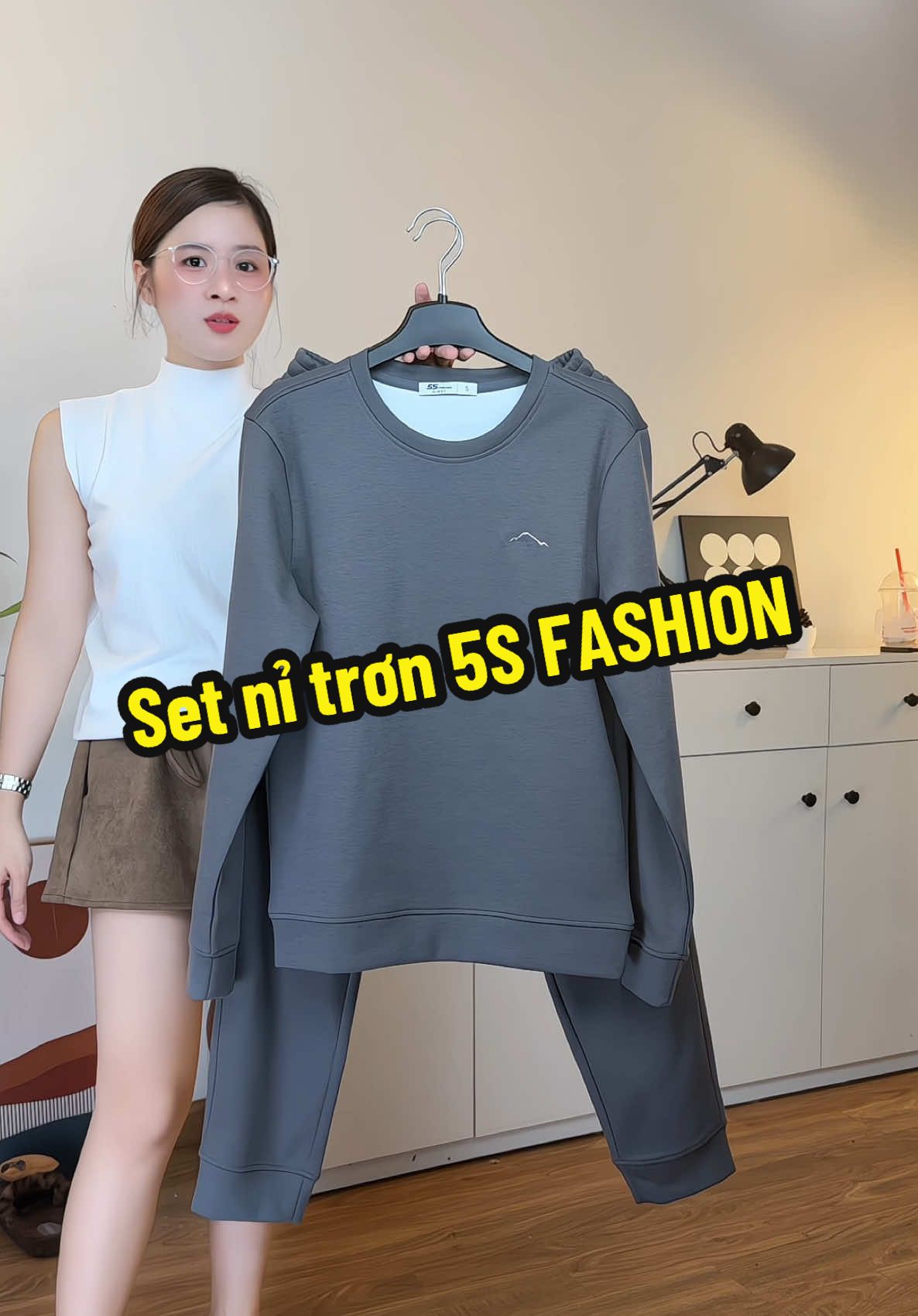Set nỉ trơn dày dặn - ko bám bụi - ko xù #5SFASHION #phuongsongsinh #phuongvinguyen #setboni 
