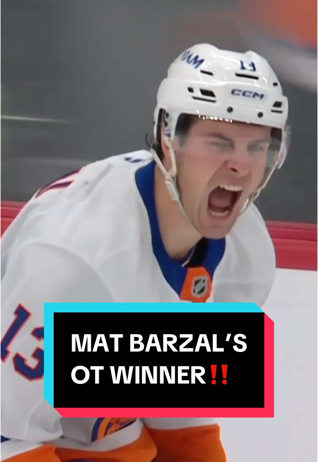 when you make plays at both ends of the ice, the big celly is necessary 😤 #NHL #hockey #MatBarzal #sports #NewYorkIslanders