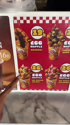 YOKKK READY BOLO EGG WAFFLE!!! #momoyoyoflip #momoyo #yoflip #icecream #promomakangajian