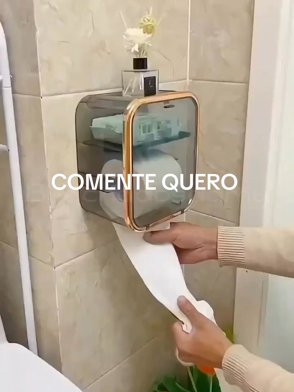 Caixa para papel https://s.shopee.com.br/2qMhkeCHZy    link aqui 👆 @Ana Oliveira   #banheiroorganizado #papelhigienico  #casaorganizada 