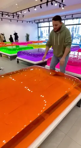 satisfying jelly bed is insane  . Satisfying jelly watermelon stairs is insane . #satisfying #jellybed #luxuryaestheitic #creatorsearchinsights #fyp 