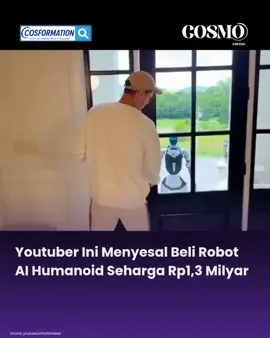 Robot seharga $80.000 ini viral bukan karena kecanggihannya… tapi karena gagal total masak di dapur! Dalam video YouTuber WhistlinDiesel, robot humanoid Unitree G1 yang tampil dengan pakaian pelayan justru bikin kekacauan wajan terlempar, makanan berhamburan, bahkan sempat terpeleset! Netizen ngakak sekaligus ngeri liat “masa depan otomatisasi rumah” yang ternyata belum siap jadi chef Siapa sangka teknologi secanggih ini bisa bikin dapur berantakan. #ai #robot #humanoid #cosmomediaid #cosformation